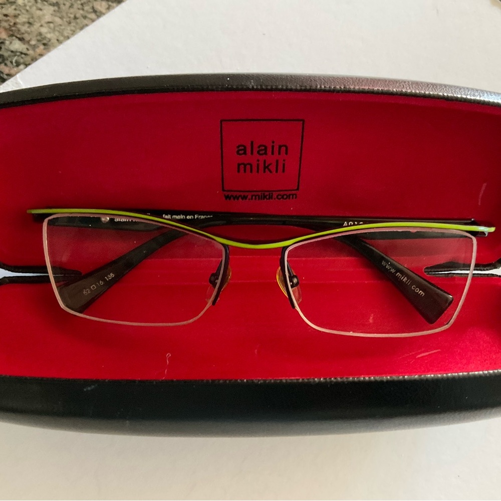 Alain Mikli Purple w/Black & Kiwi Green Prescription Frame